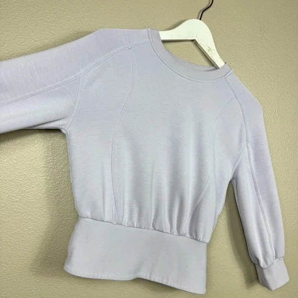 Lululemon Softstreme Ribbed-Hem Pullover Faint Lavender size 2 B - Picture 5 of 13